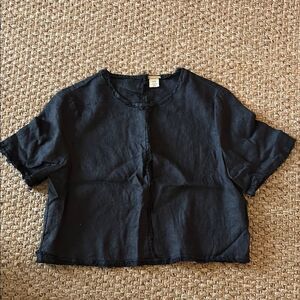 Magaschoni Black Short Sleeve Top